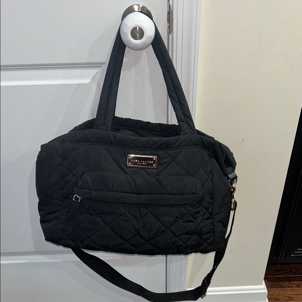 Marc Jacobs Black Quilted Baby Bag